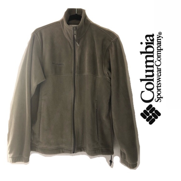 Green Columbia zip up jacket Great Condition - Picture 1 of 6